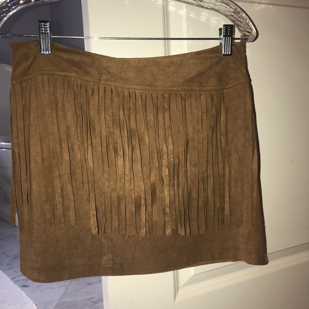 Never Worn fringe mini skirt